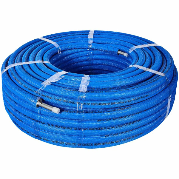 Труба п/э Stout PE-Xa/EVOH 25x3,5 мм (серая, в теплоизоляции (синяя), бухта 50 м) (SPI-0004-002535)