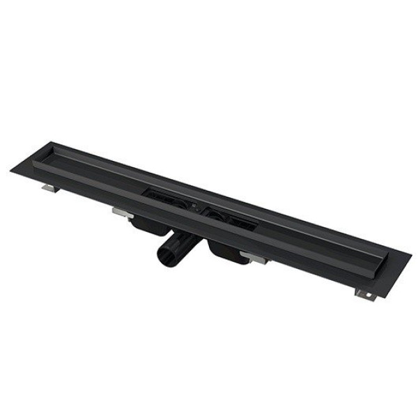 Лоток душевой Alcaplast с порогами для перфорированной решетки черный матовый (APZ101BLACK-950) Лоток душевой Alcaplast с порогами для перфорированной решетки черный матовый (APZ101BLACK-950)