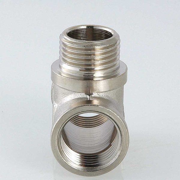 Тройник 3/4" ВНВ Valtec (никель) (VTr.132.N.0005) Тройник 3/4" ВНВ Valtec (никель) (VTr.132.N.0005)
