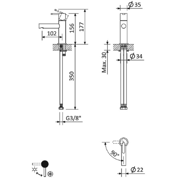 Смеситель для раковины Cezares Leaf с донным клапаном, черный матовый (LEAF-LSM1-L-NOP) Смеситель для раковины Cezares Leaf с донным клапаном, черный матовый (LEAF-LSM1-L-NOP)