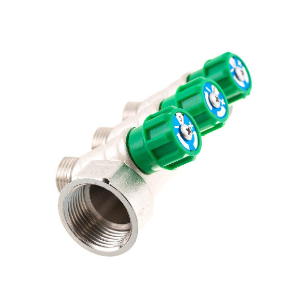 Коллектор 3 отв. регулируемый 1"*1/2(16) Kromwell (никель) (EU.ST3078285 3x1x12_k) Коллектор 3 отв. регулируемый 1"*1/2(16) Kromwell (никель) (EU.ST3078285 3x1x12_k)