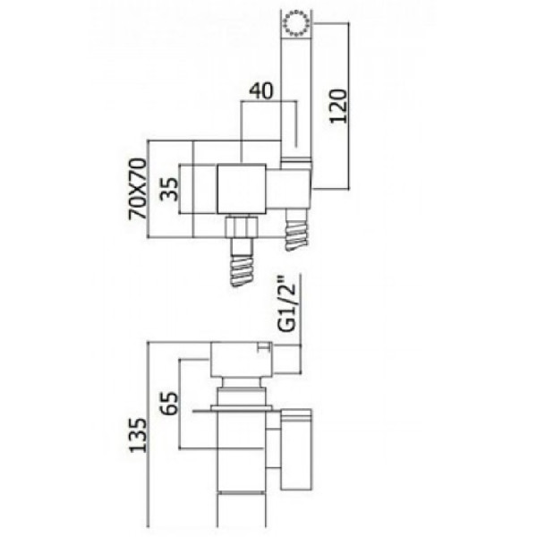 Смеситель с гигиеническим душем Paffoni Tweet Square хром (ZDUP112CR) Смеситель с гигиеническим душем Paffoni Tweet Square хром (ZDUP112CR)
