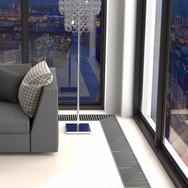 Конвектор внутрипольный с принудительной конвекцией Velar KWHV 350-85-1000/PPA 350-1000/C с решеткой анодированный алюминий Конвектор внутрипольный с принудительной конвекцией Velar KWHV 350-85-1000/PPA 350-1000/C с решеткой анодированный алюминий