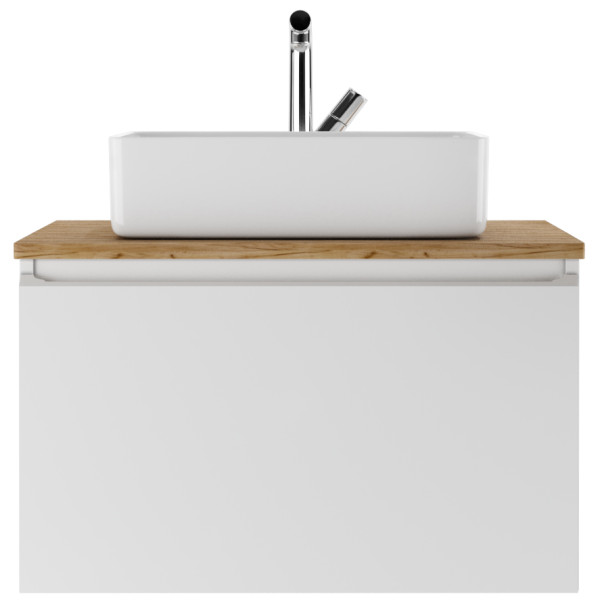 Тумба подвесная под умывальник Joy 46 Senator 70 с двумя ящиками В2 Домино (DS4301T)