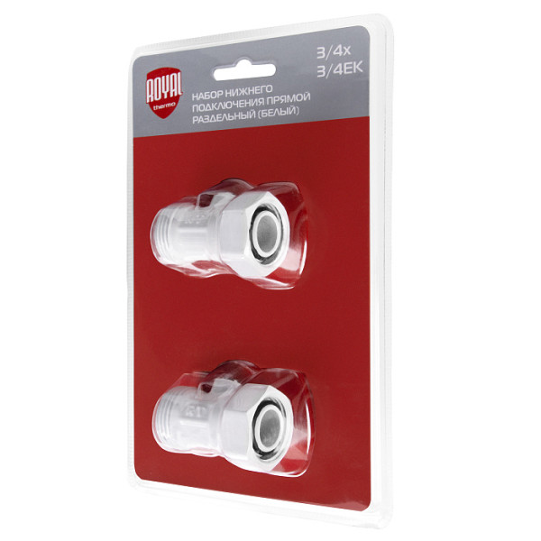 Комплект фитингов со встроенным шаровым краном Royal Thermo 3/4"х3/4"EK (белый) (RANPP13434WH) Комплект фитингов со встроенным шаровым краном Royal Thermo 3/4"х3/4"EK (белый) (RANPP13434WH)