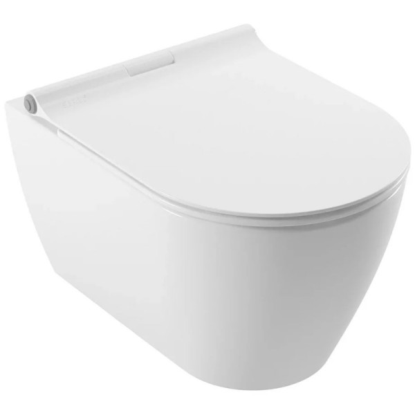 Унитаз подвесной Serel Saphire 51,5x35,5 безободковый, с сиденьем микролифт Beta (SP26SL)