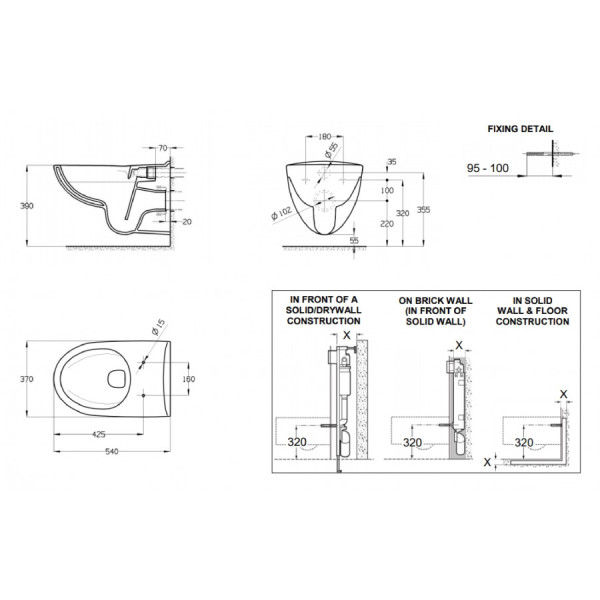 Унитаз подвесной Roca Victoria белый (7.3463.9.300.Y) Унитаз подвесной Roca Victoria белый (7.3463.9.300.Y)