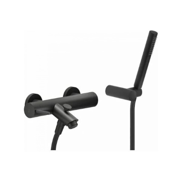 Смеситель для ванны и душа Nobili Live черный, с душевым набором (LV00110BM) Смеситель для ванны и душа Nobili Live черный, с душевым набором (LV00110BM)