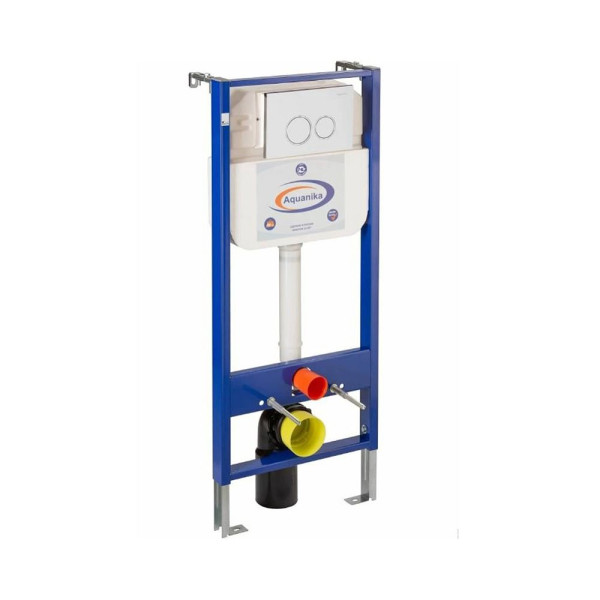 Инсталляция для унитаза Aquanika Basic (с клавишей смыва, два режима слива) (10.702.450.02.19)
