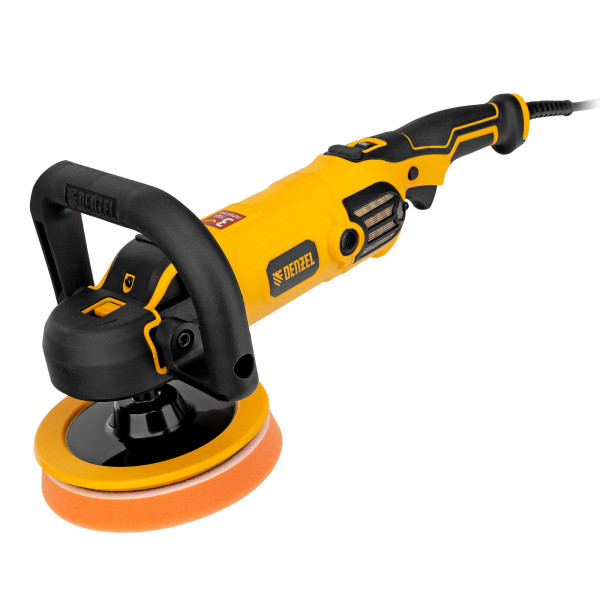 Машина полировальная Denzel CP-180, 1400 Вт, 180 мм, 0-3000 об/мин (27701)