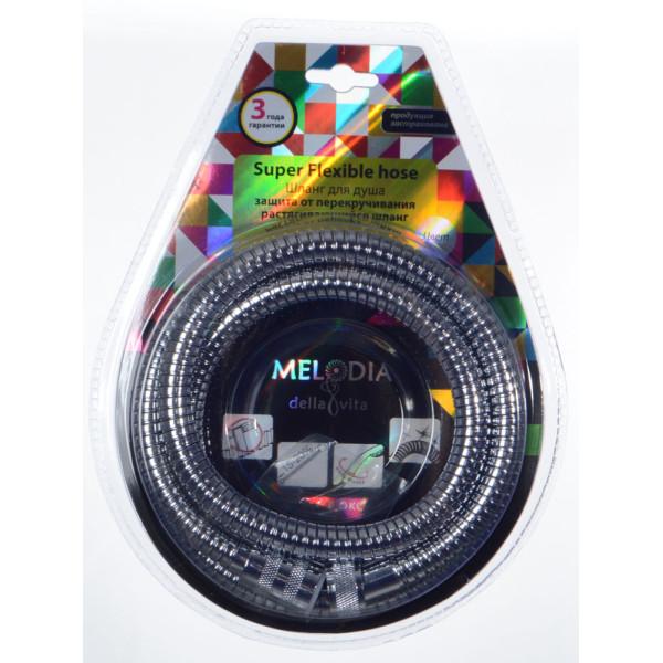 Шланг душевой МELODIA EXTRA FLEXIBLE ANTI-TWIST нерж.d14 L150 см (MKP34423BL) Шланг душевой МELODIA EXTRA FLEXIBLE ANTI-TWIST нерж.d14 L150 см (MKP34423BL)