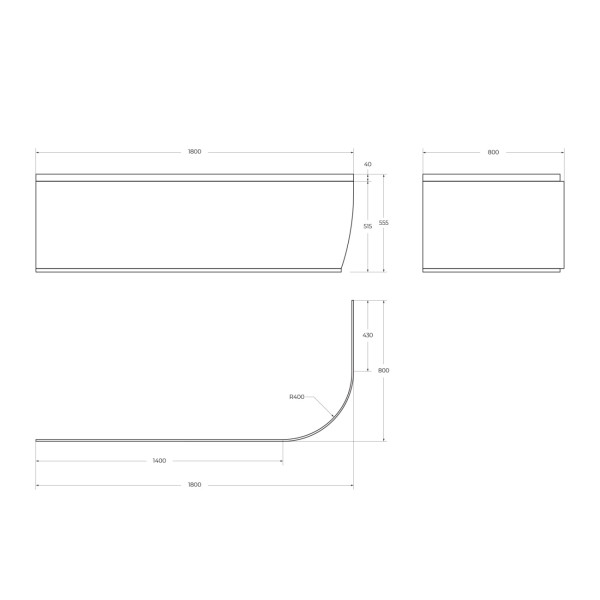 Экран фронтальный Cezares 180x80x55,5 белый (METAURO CORNER-180-SCR-R-W37) Экран фронтальный Cezares 180x80x55,5 белый (METAURO CORNER-180-SCR-R-W37)