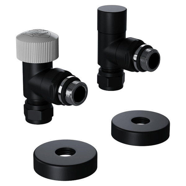 Комплект термостатический угловой 1/2"х15 мм Royal Thermo Design Pro М30х1,5 (Черный) (RATVXU11215BL) Комплект термостатический угловой 1/2"х15 мм Royal Thermo Design Pro М30х1,5 (Черный) (RATVXU11215BL)