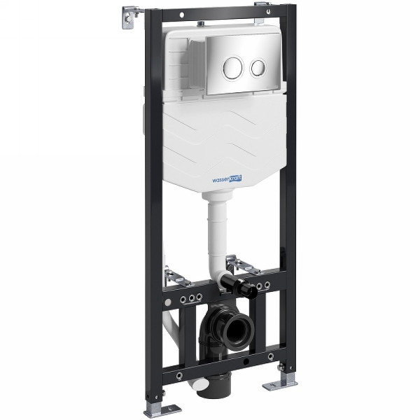 Инсталляция для подвесного унитаза WasserKRAFT Aller с клавишей (10TLT.010.ME.CH01) хром Инсталляция для подвесного унитаза WasserKRAFT Aller с клавишей (10TLT.010.ME.CH01) хром