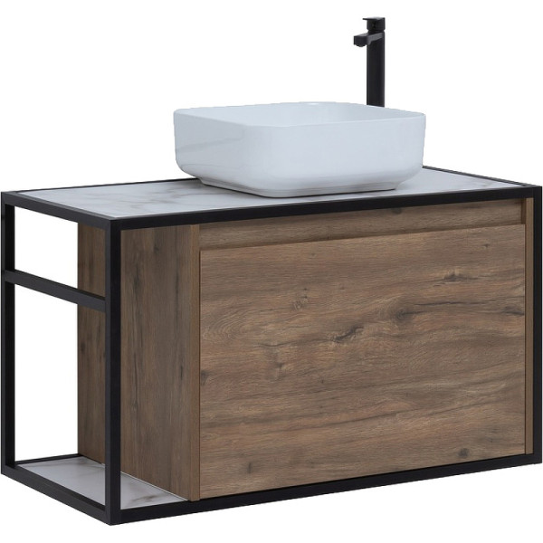 Тумба подвесная Aquanet Nova Lite Loft 90 R дуб рустикальный (261659)