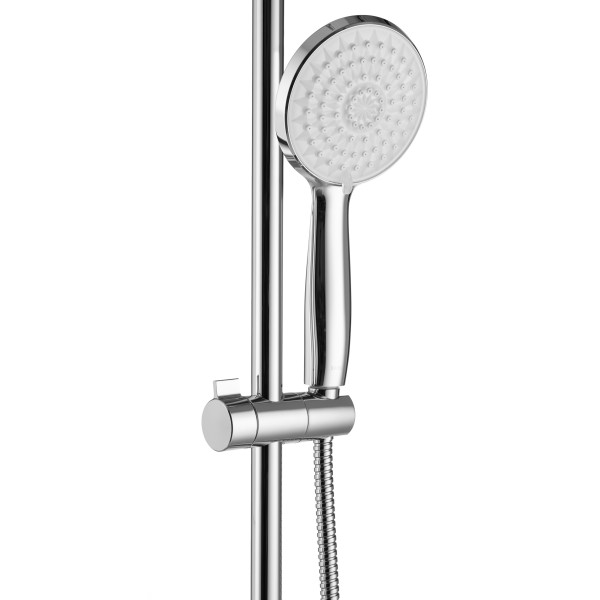 Душевая система Swedbe Hermes с термостатическим смесителем для ванны хром/белый (9090)