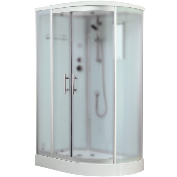 Душевая кабина Timo T-6602 Silver L Fabric 120x85x220 стекло матовое, профиль хром (T-6602 S L F) Душевая кабина Timo T-6602 Silver L Fabric 120x85x220 стекло матовое, профиль хром (T-6602 S L F)