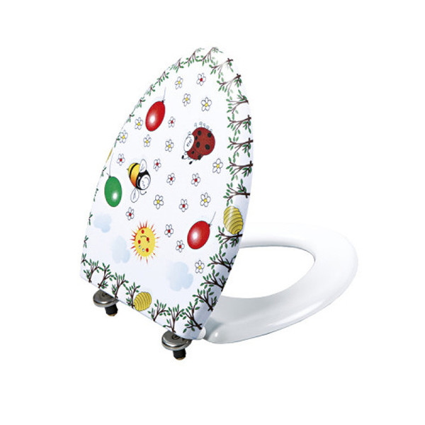 Унитаз напольный Creavit Cocuk с декором с сиденьем без бачка белый (CK310-11CB00E-FF00+KC0802.01.1000E) Унитаз напольный Creavit Cocuk с декором с сиденьем без бачка белый (CK310-11CB00E-FF00+KC0802.01.1000E)