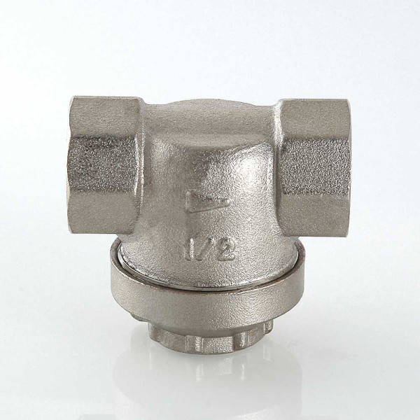 Фильтр прямой 1/2" ВВ с магнитом 300 мкр. Valtec никель (VT.384.N.04) Фильтр прямой 1/2" ВВ с магнитом 300 мкр. Valtec никель (VT.384.N.04)