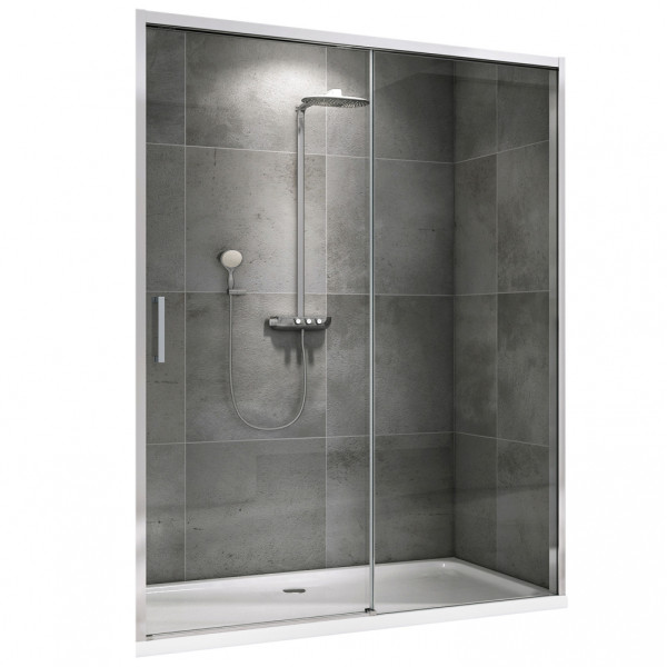 Душевая дверь Abber Komfort 130x200 стекло прозрачное, профиль хром (AG93130) Душевая дверь Abber Komfort 130x200 стекло прозрачное, профиль хром (AG93130)