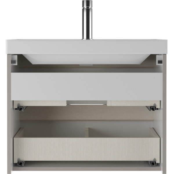 Тумба подвесная под умывальник Classica 70 Dune Серый тауп В2 Домино (DD2502T)