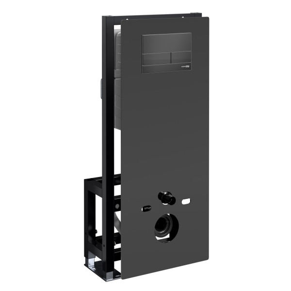 Инсталляция для унитаза WasserKRAFT Glan с клавишей смыва черная матовая (66TLT.010.ME.BL.MB04)