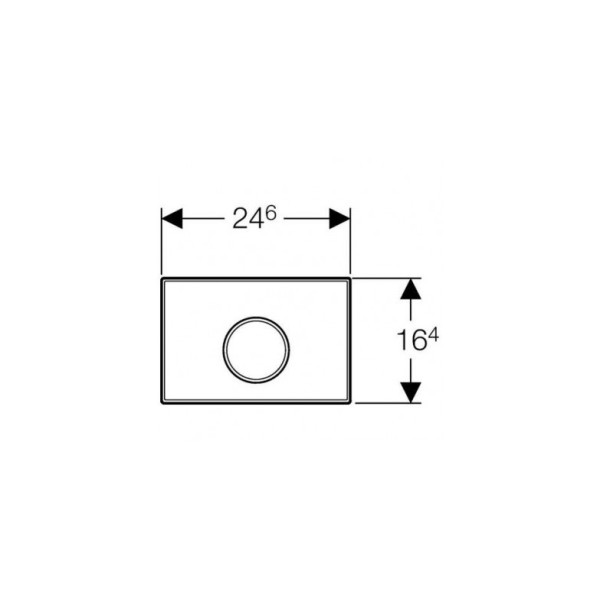 Клавиша смывная Geberit Sigma 10 (115.758.KK.5)