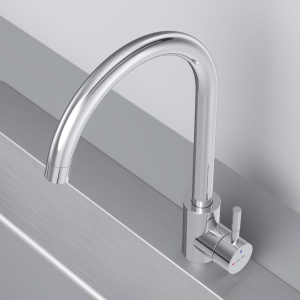 Смеситель для кухни AM.PM X-Joy S с С-изливом хром (F85B07100) Смеситель для кухни AM.PM X-Joy S с С-изливом хром (F85B07100)