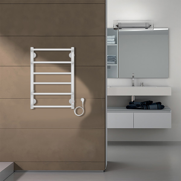 Полотенцесушитель электрический Azario Milan 400x600 белый Полотенцесушитель электрический Azario Milan 400x600 белый