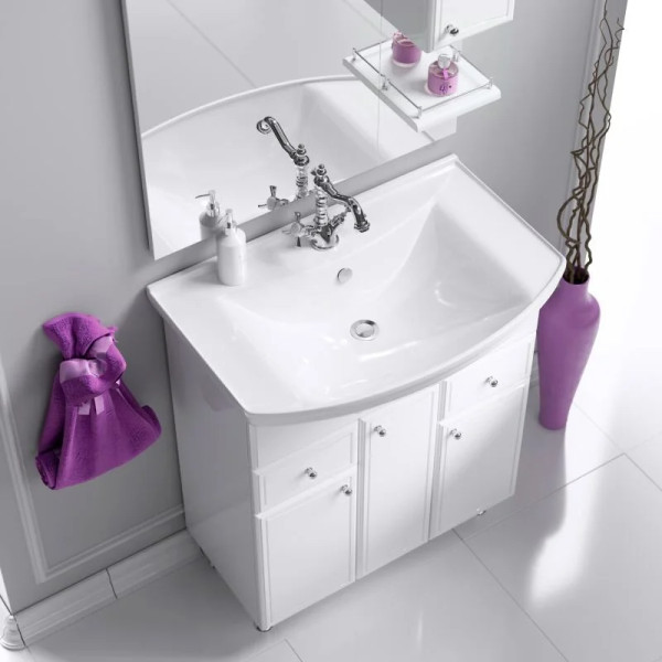 Тумба напольная Aqwella Barcelona 775x880x510 белая (BA0107K) Тумба напольная Aqwella Barcelona 775x880x510 белая (BA0107K)