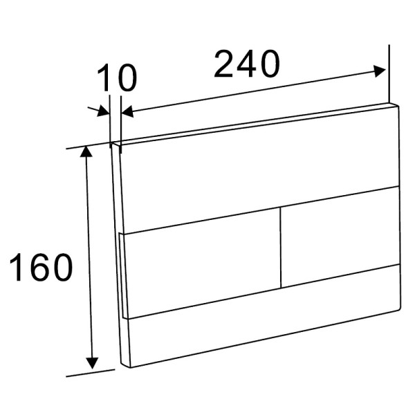 Клавиша смывная Azario хром (AZ-013.02) Клавиша смывная Azario хром (AZ-013.02)