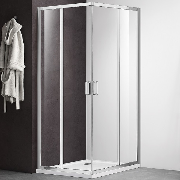 Душевой уголок Aquatek 90x90x200 профиль хром, стекло прозрачное (AQ ARI KV 09020CH)