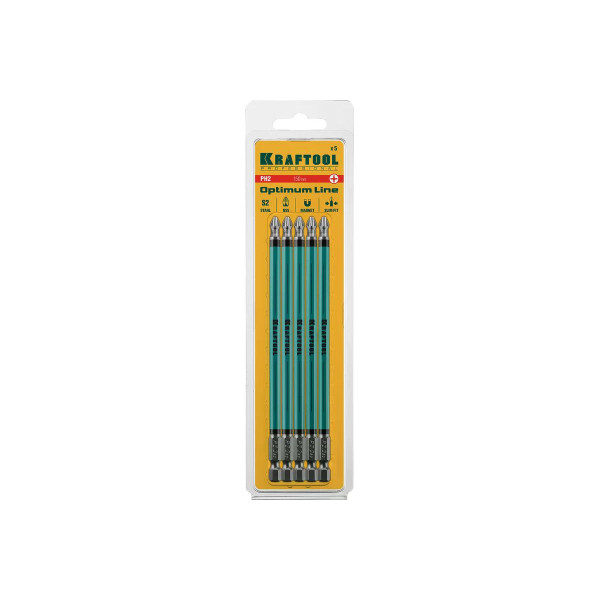 Бита PH2 150 мм Optimum Line Kraftool (26122-2-150-5)