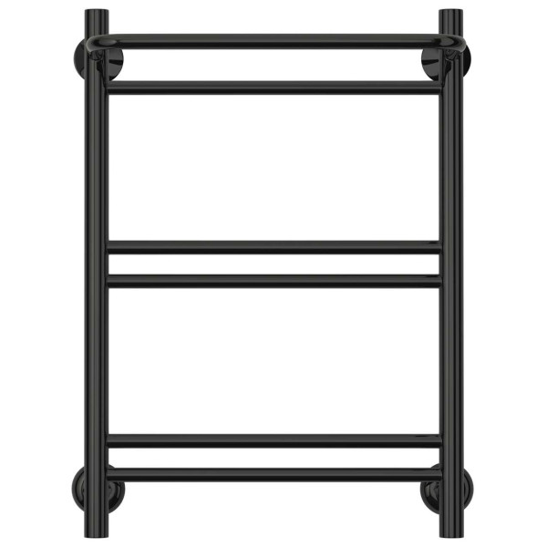 Полотенцесушитель водяной Стилье Версия-Н1 600х400 (Полка+1+2+2) П 16 черный (17621-6040)