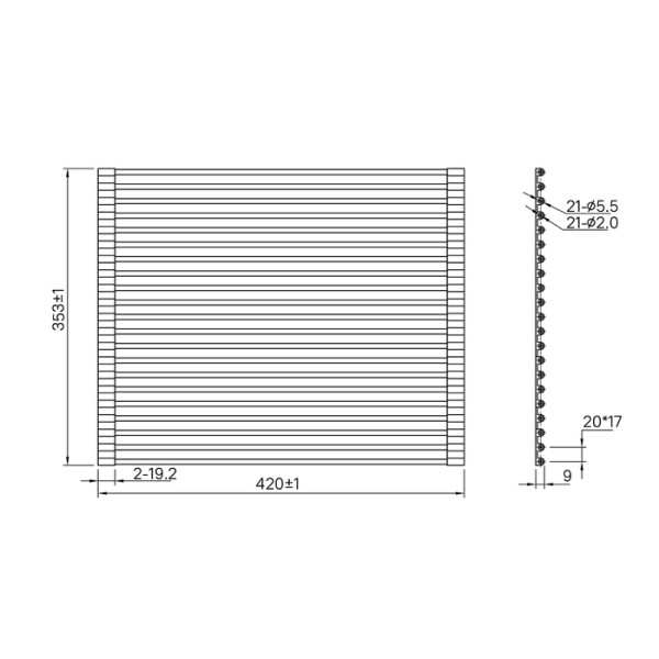 Ролл-мат для мойки Iddis Kitchen Line 353x хром (ROL35BLi59)
