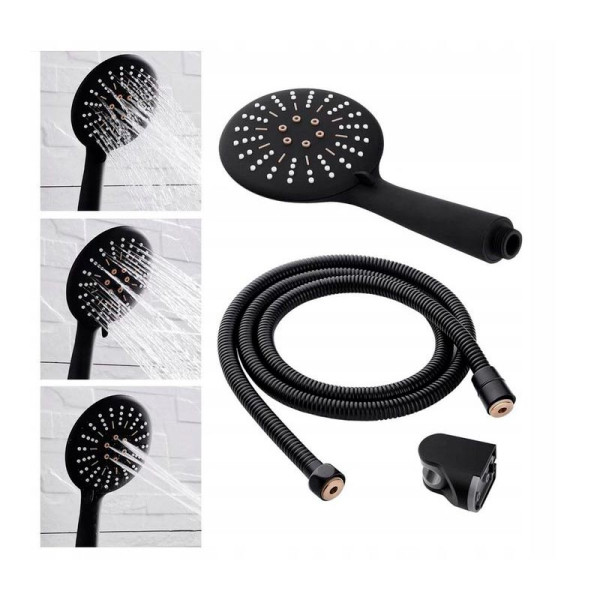 Душевой гарнитур REA Black mat (REA-P4101) Душевой гарнитур REA Black mat (REA-P4101)