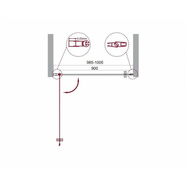 Душевая дверь BelBagno Etna 100х195 стекло прозрачное, профиль хром (ETNA-B-1-100-C-Cr) Душевая дверь BelBagno Etna 100х195 стекло прозрачное, профиль хром (ETNA-B-1-100-C-Cr)