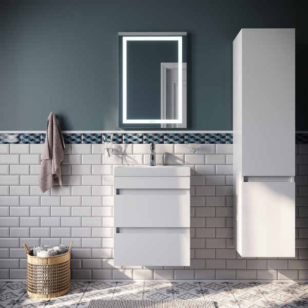 Тумба подвесная Iddis Zodiac с ящиками 50x34,3 белая (ZOD5CB0i95)