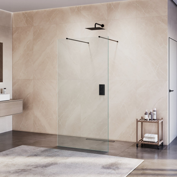 Душевая перегородка RGW WA-016B 1000 стекло прозрачное, профиль черный (35101610-14) Душевая перегородка RGW WA-016B 1000 стекло прозрачное, профиль черный (35101610-14)