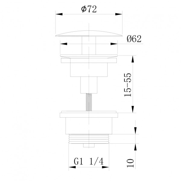 Донный клапан Abber золото матовое (AF0012G)