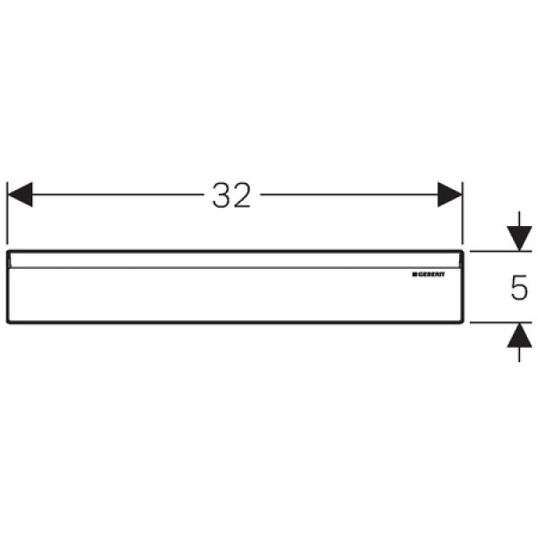 Накладка декоративная Geberit хром глянец	 (154.335.21.1)
