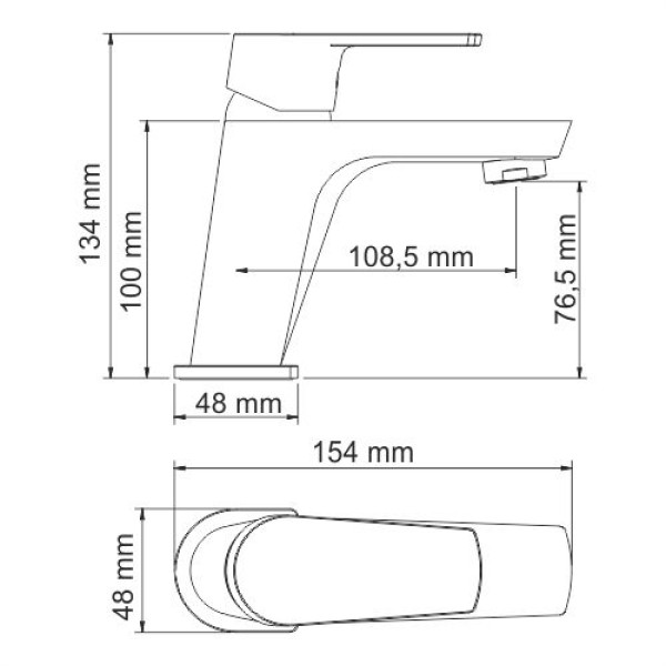 Смеситель для раковины WasserKRAFT Dill 6103 Смеситель для раковины WasserKRAFT Dill 6103