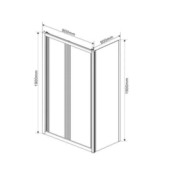 Душевой уголок Vincea Garda 900х900х1900 стекло шиншилла, профиль хром (VSR-1G9090CH) Душевой уголок Vincea Garda 900х900х1900 стекло шиншилла, профиль хром (VSR-1G9090CH)