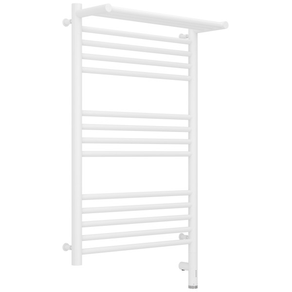 Полотенцесушитель электрический Сунержа Богема 3.0 800x500 с полочкой провод справа матовый белый (30-5807-8050)