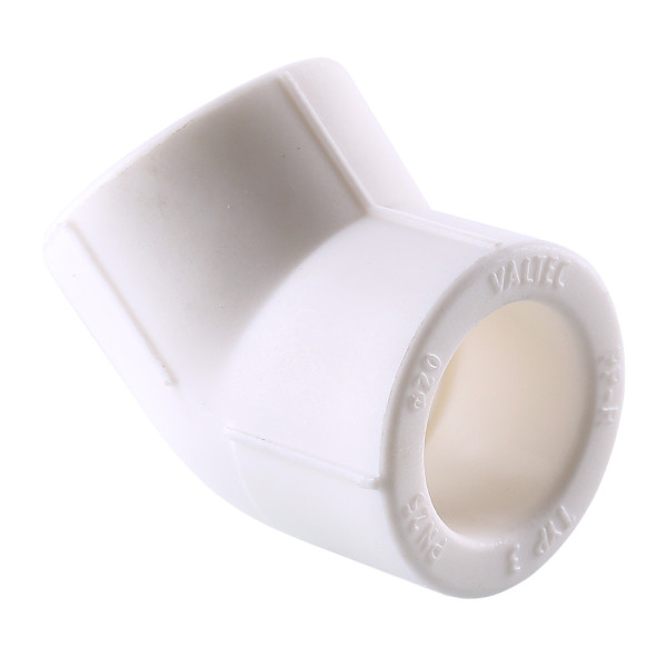 Угольник PP-R 40 мм 45 гр. VALTEC (белый) VTp.759.0.040 Угольник PP-R 40 мм 45 гр. VALTEC (белый) VTp.759.0.040