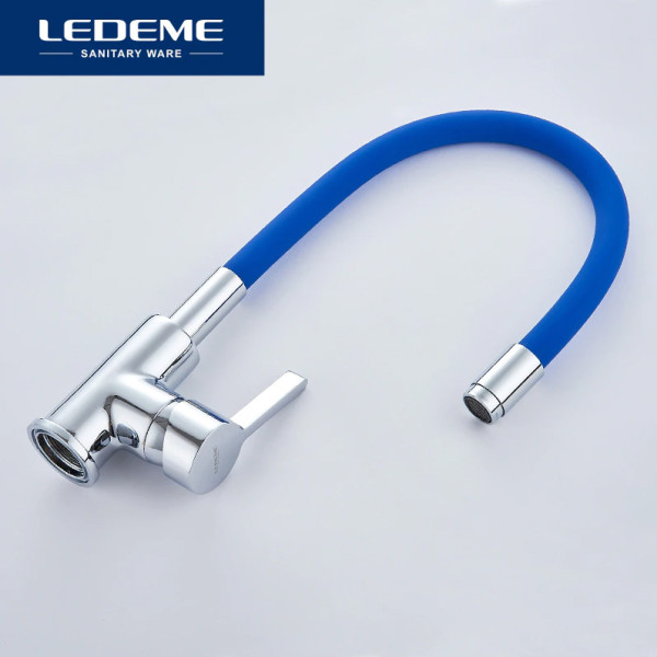 Смеситель для кухни Ledeme с гибким изливом (L4898-6) Смеситель для кухни Ledeme с гибким изливом (L4898-6)