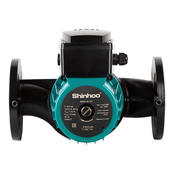Насос циркуляционный Shinhoo Basic 32-12 F (220 мм 500 Вт PN6 корпус чугун) (71221002)