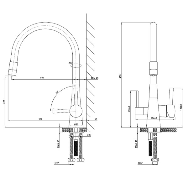 Смеситель для кухни Lemark Comfort хром/белый (LM3075BN-White)