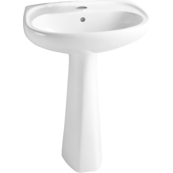 Раковина подвесная Vitra Normus с пьедесталом (9600B003-7650) Раковина подвесная Vitra Normus с пьедесталом (9600B003-7650)