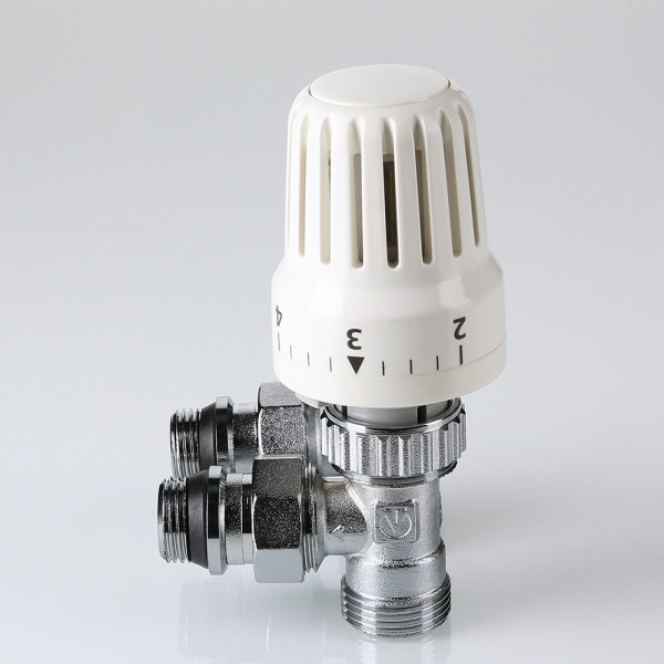 Комплект термостатический угловой 1/2"*3/4"(18) евроконус Valtec VT.045.NER (3 в 1) (VT.045.NER.04)